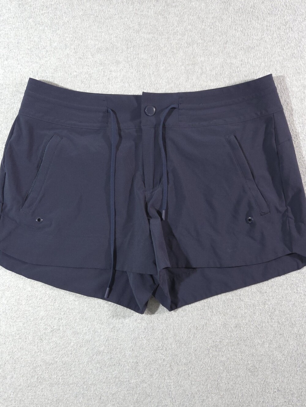 Athleta Hudson Boardshorts Navy Blue Women's Size 8 Beach Summer 3" Inseam